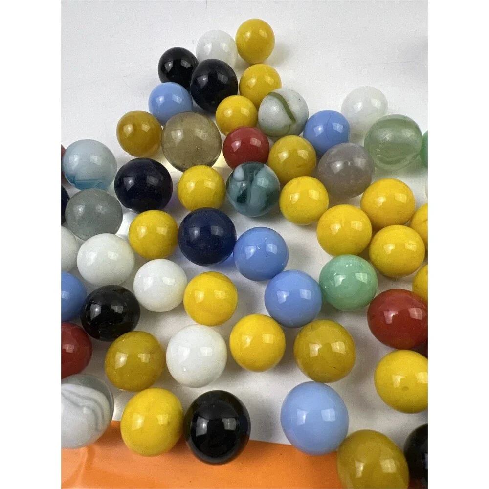 Mixed Lot Of Beautiful Vintage Glass Marbles Wide Variety Marbles
